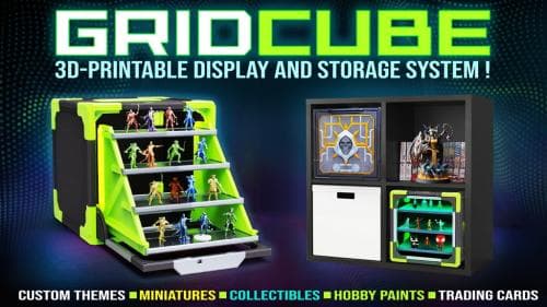 GridCube: 3D Printable Display & Storage System