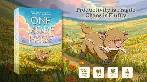 One More Page | A Cozy Card Game of Productivity & Pet Chaos